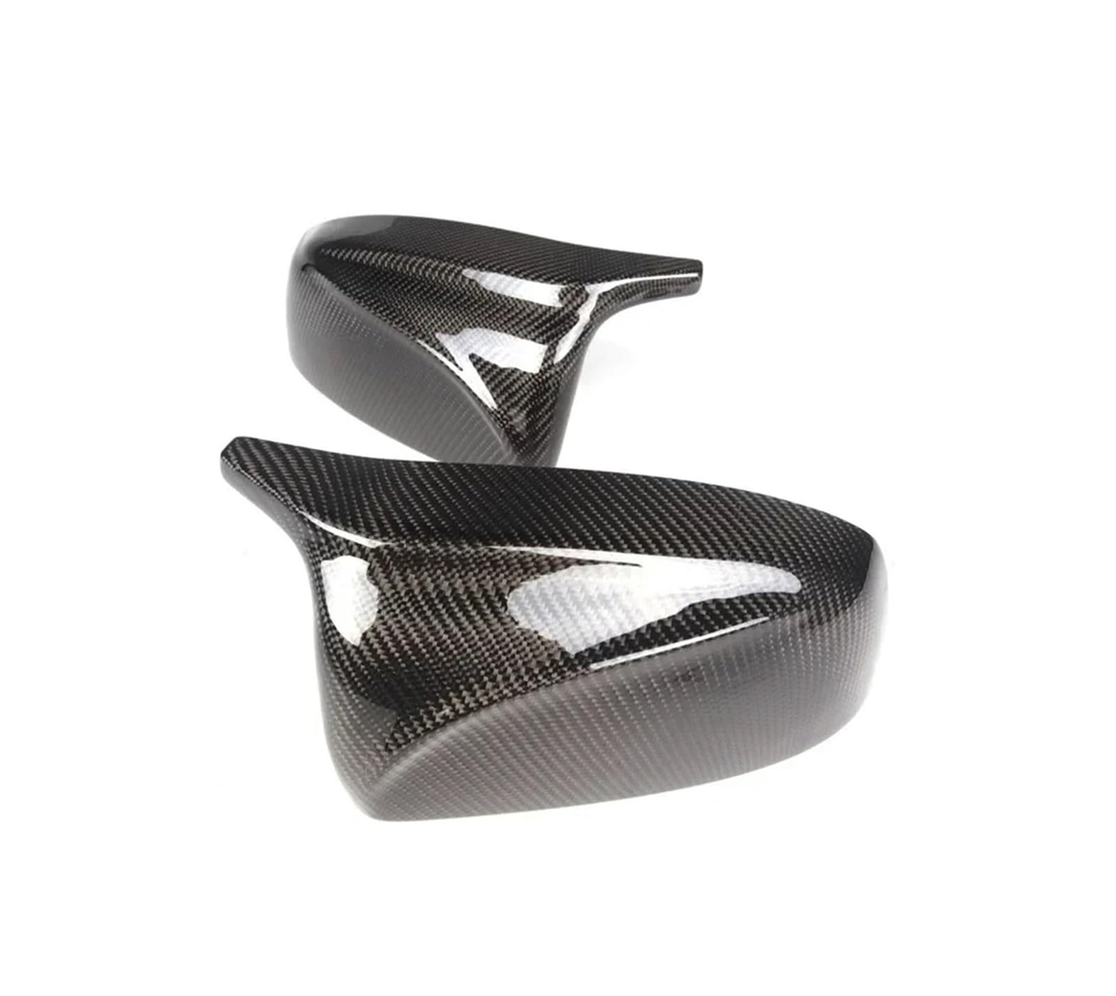 Seite Spiegel Kappen 2Pcs Für X5 Für X6 E70 E71 E72 2007-2014 Auto Rückspiegel Kappe Carbon Faser Muster Rückspiegelkappe(Carbon Fiber Look) von KWAYA