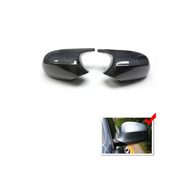 Seite Spiegel Kappen Für E90 E91 E92 E93 2008-2013 E81 E82 E87 E88 2010-2015 Auto Seite Rückspiegel Kappe Flügel Spiegel Rückspiegelkappe(Carbon Fiber) von KWAYA