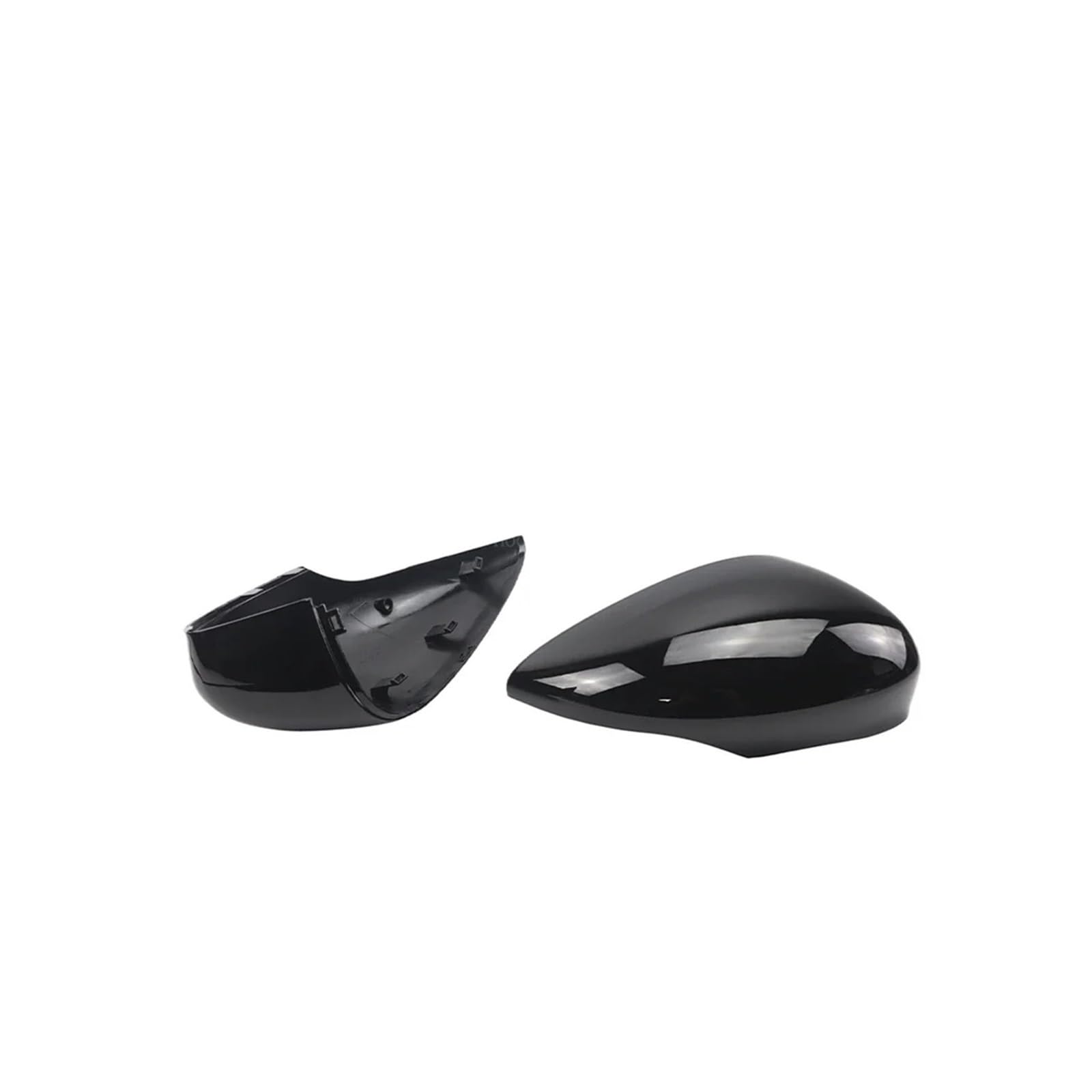 Seite Spiegel Kappen Für Fiesta MK7 2008-2019 Auto Rückspiegel Seitenspiegel Abdeckung Caps Carbon Faser Muster Rückspiegelkappe(Black) von KWAYA