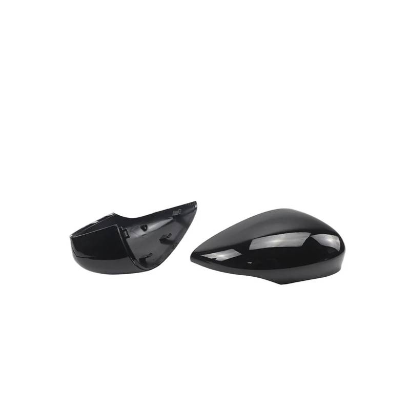 Seite Spiegel Kappen Für Fiesta MK7 2008-2019 Auto Rückspiegel Seitenspiegel Abdeckung Caps Carbon Faser Muster Rückspiegelkappe(Black) von KWAYA