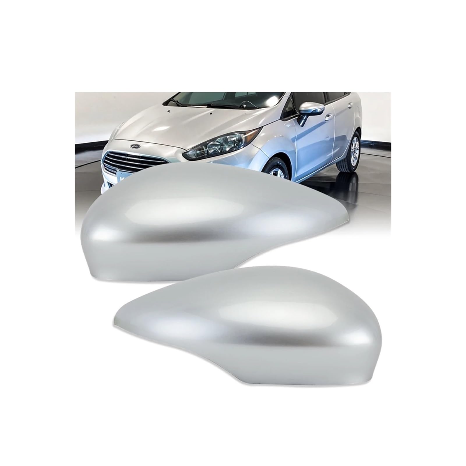 Seite Spiegel Kappen Für Fiesta Mk7 2008-2017 Auto Flügel Tür Rückansicht Seite Spiegel Abdeckungen Rückspiegelkappe(1 Pair A) von KWAYA