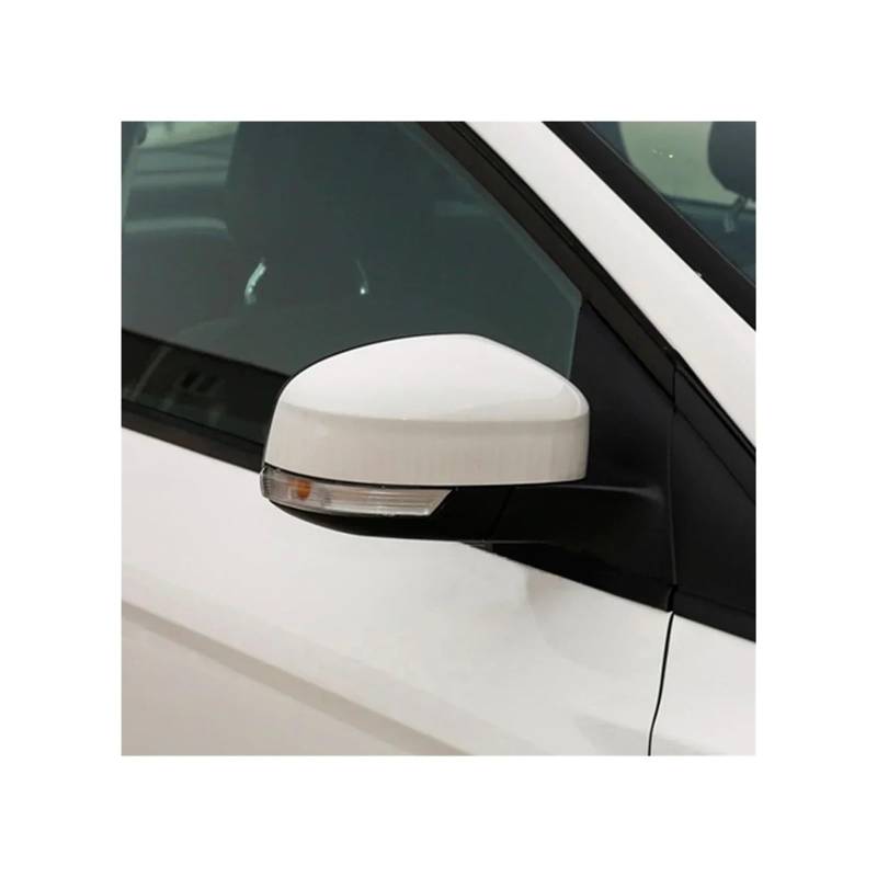 Seite Spiegel Kappen Für Focus MK3 2013-2018 Auto Rückspiegel Abdeckung Rückspiegel Rahmen Shell Flügel Spiegel Gehäuse Rückspiegelkappe(White Right) von KWAYA