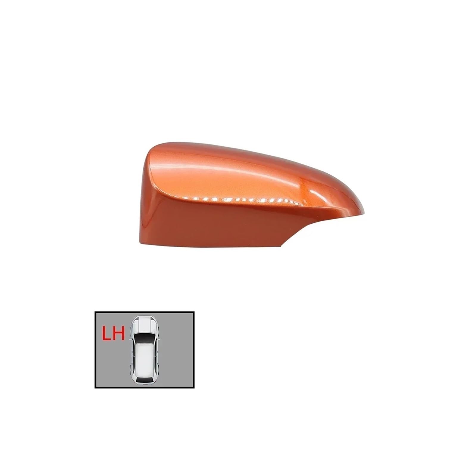 Seite Spiegel Kappen Für Yaris 2012 2013 2014 2015 2016 2017 2018 2019 2020 Auto Externe Auto Rückspiegel Abdeckung Rückspiegelkappe(Orange LH) von KWAYA