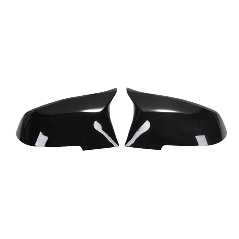 Spiegelabdeckungen Für 1 2 3 4 Serie F31 F32 F34 F20 F30 F36 E84 2014-2018 1 Paar Schwarz Glänzende Seitenrückspiegel-Abdeckkappen Außenspiegelkappen(Black) von KWAYA