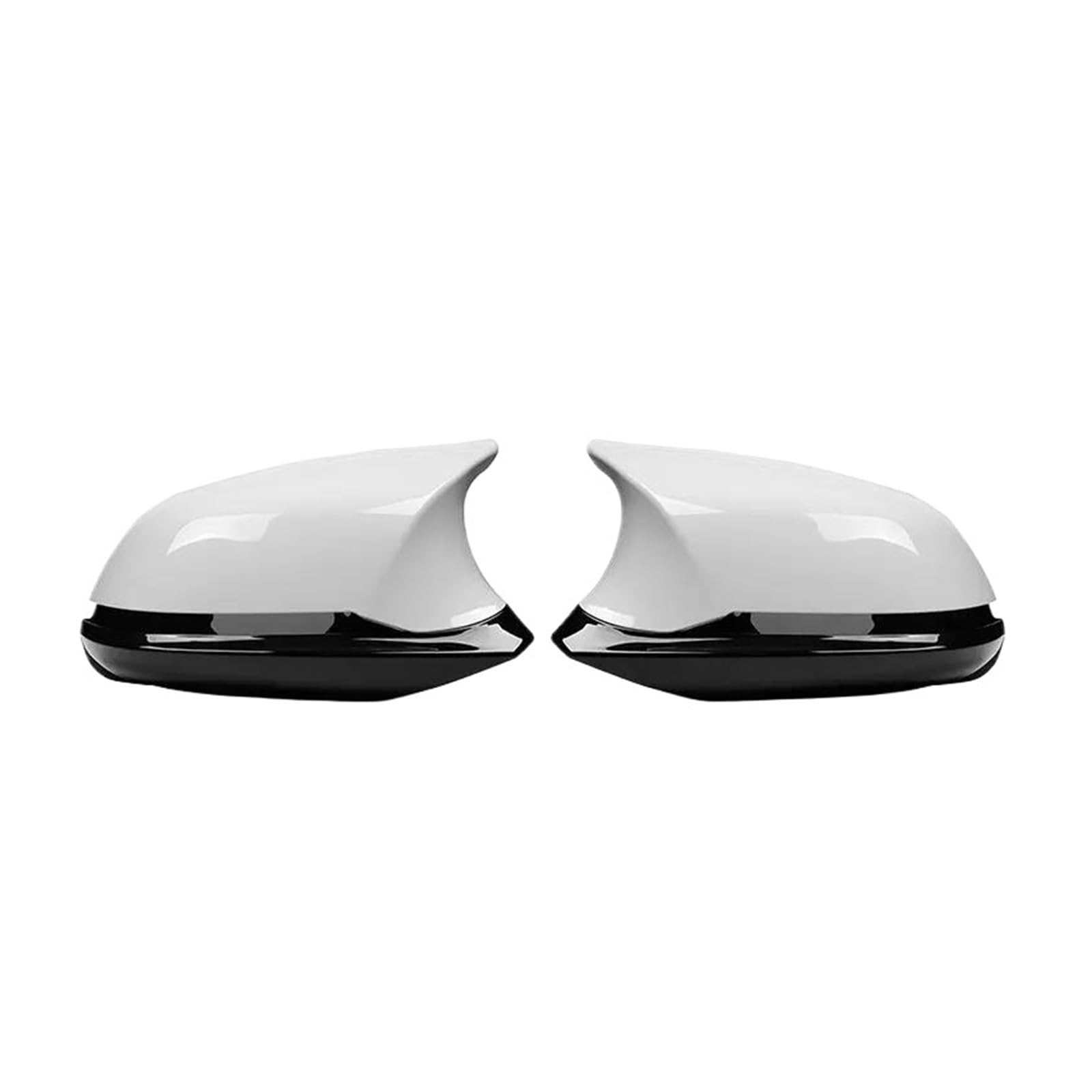 Spiegelabdeckungen Für 1 2 3 4 X-Serie F20 F21 F22 F23 F30 F31 F32 F33 F36 Für X1 E84 Für M3 Für M4 2012-UP 6-teiliges/Set Rückspiegelabdeckungs-Look Außenspiegelkappen(Alpine White) von KWAYA