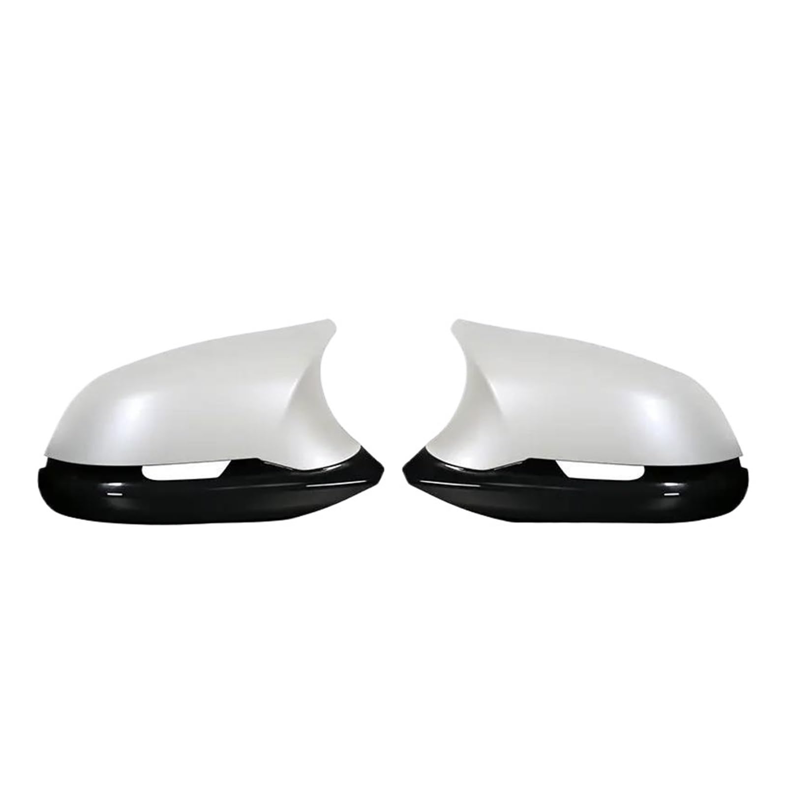 Spiegelabdeckungen Für 1 2 3 4 X-Serie F20 F21 F22 F23 F30 F31 F32 F33 F36 Für X1 E84 Für M3 Für M4 2012-UP 6-teiliges/Set Rückspiegelabdeckungs-Look Außenspiegelkappen(Mineral White) von KWAYA