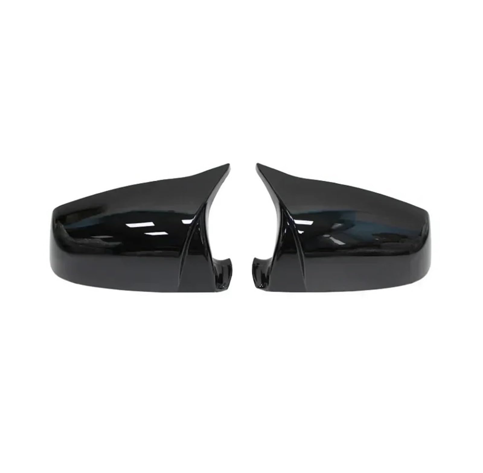 Spiegelabdeckungen Für 5 6 7 Serie E60 E61 E63 E64 F10 F11 F12 F13 F01 F02 F03 F04 F06 F07 Carbon Fiber Schwarz Seite Flügel Rückspiegel Abdeckung Kappe Außenspiegelkappen(Bright Black) von KWAYA