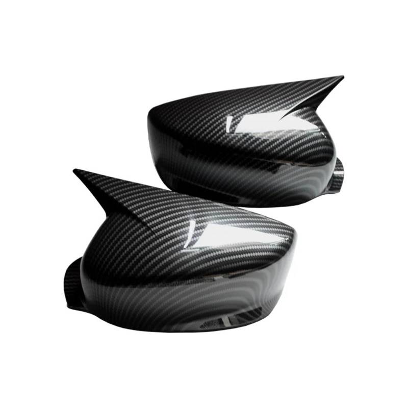 Spiegelabdeckungen Für Accord 8th 2008 2009 2010 2011 2012 2013 2014 2015 2016 2017 Carbon Fiber Look Glänzend Schwarz Rückspiegel Abdeckung Kappe Außenspiegelkappen(Carbon Look) von KWAYA