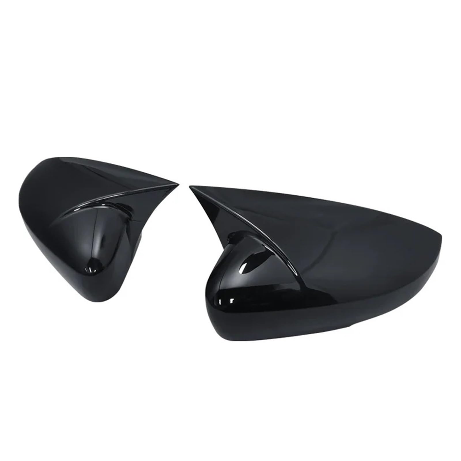 Spiegelabdeckungen Für Polo MK5 6C 2 Stück Mit Blinker ABS Schwarz Seitenrückspiegel Abdeckkappen Shell Trim Ersatz Außenspiegelkappen(Bright Black) von KWAYA