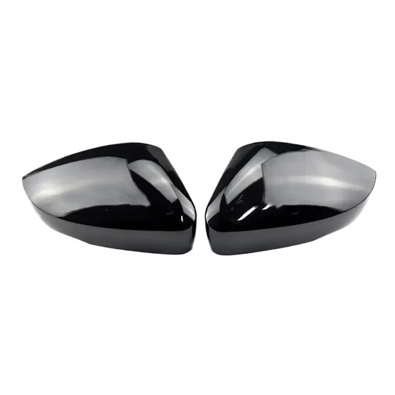 Spiegelabdeckungen Für Polo Mk5 6R 6C 2009-2017 ABS Rückspiegel Tür Flügel Seite Spiegel Abdeckung Kappe Schutz Gehäuse Shell Trim Auto Ersetzen Außenspiegelkappen(Gloss Black) von KWAYA