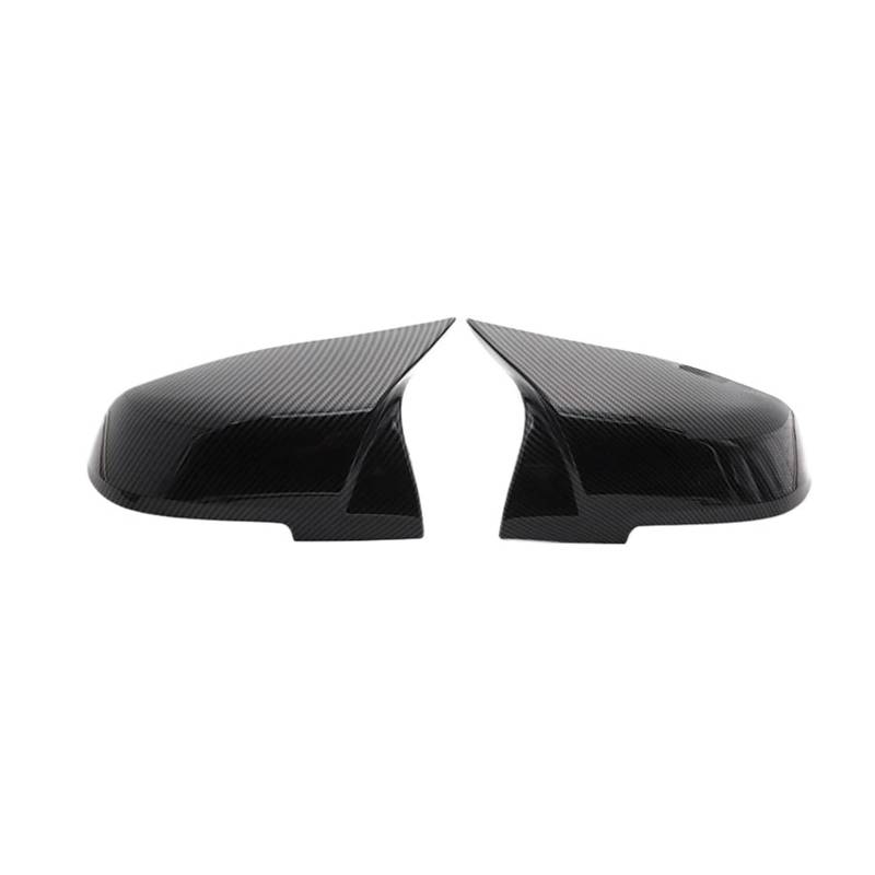 Spiegelabdeckungen Für Serie 1 2 3 4 X M Für X1 F22 F23 F30 220i 328i 420i F20 F21 F32 F33 F36 Carbon Schwarz 2 Stück Rückspiegel Abdeckung Kappe Außenspiegelkappen(Carbon Fiber Horn) von KWAYA