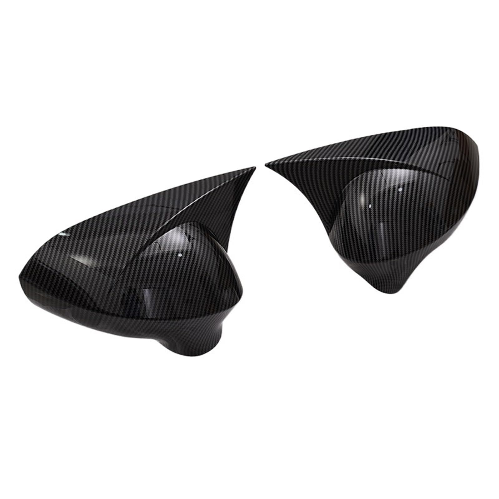 1 Paar Rückspiegelabdeckungen passend für Seat Leon MK2 1P Ibiza MK4 6J Exeo 3R 2008–2017.(Carbon Fiber Look) von KWEZ