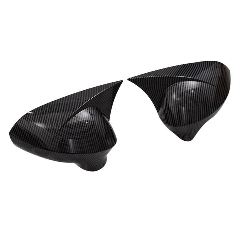 1 Paar Rückspiegelabdeckungen passend für Seat Leon MK2 1P Ibiza MK4 6J Exeo 3R 2008–2017.(Carbon Fiber Look) von KWEZ