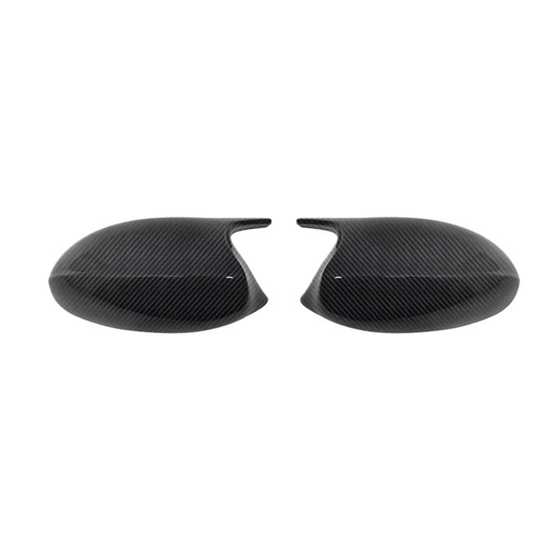 1 Paar passend für BMW E87 E81 E82 E90 E91 E92 E93, ABS-Kohlefaser-Stil, Auto-Rückspiegelabdeckung.(Carbon Fiber) von KWEZ