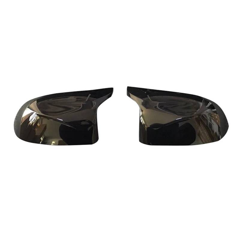 Auto-Rückspiegel-Abdeckung, passend für BMW F25 X3 F26 X4 F15 X5 F16 X6 2014–2018.(1 pair black) von KWEZ