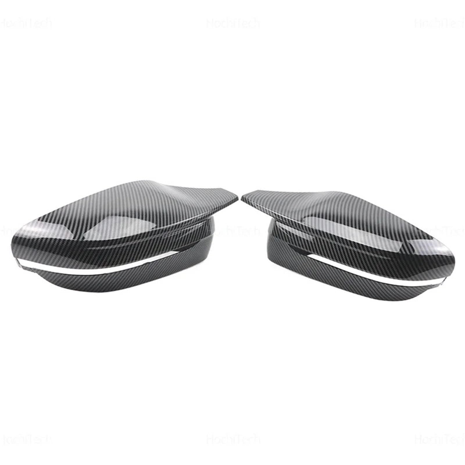 Carbon Fiber Rückspiegelkappe Seitenabdeckung passend für BMW 3er 4er 5er 7er 8er G20 G21 G30 G38 G22 G23 G11 G12 G15 G16.(LHD-Carbon Pattern) von KWEZ