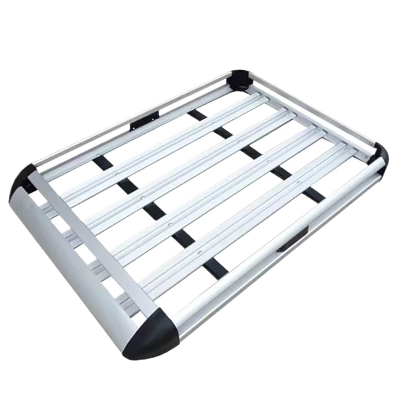 Dachträger-Querträger Aluminiumlegierung 127 x 90 cm, 140 x 100 cm, doppellagiger Autodachgepäckträger, passend für SUV-Dächer. Stahldachgepäckträger(140x100 Silver) von KWEZ
