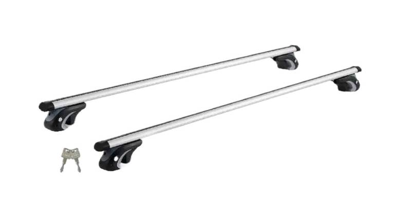 Dachträger-Querträger Dachgepäckträger-Querstange, verstellbar, Aluminium, Gepäckträger, 200 Pfund. Stahldachgepäckträger von KWEZ