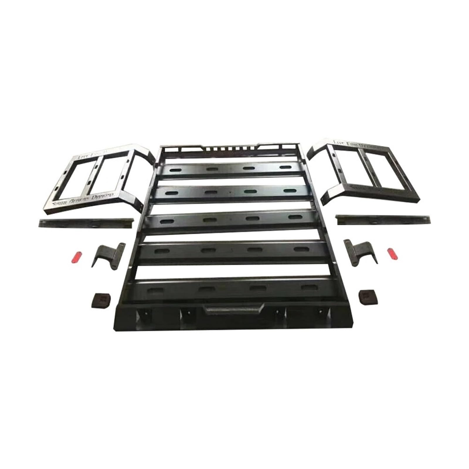 Dachträger-Querträger Gepäckträger aus Stahlkorb für das Autodach, passend für Jeep Wrangler JK 2007–2017 J011 NTRIX. Stahldachgepäckträger(2 Door) von KWEZ