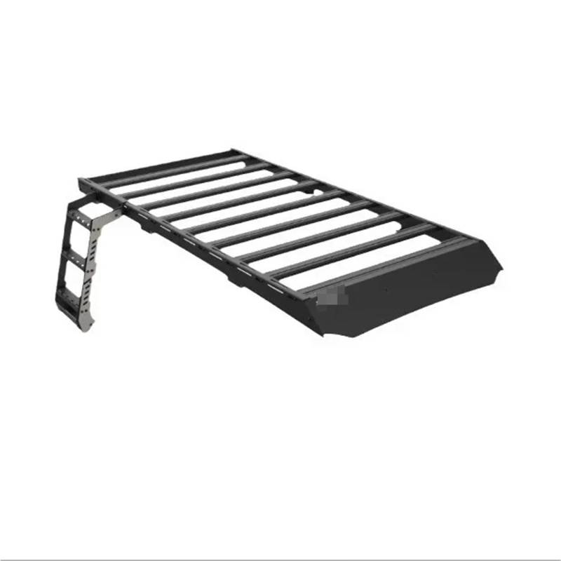 Dachträger-Querträger Passend für Toyota, passend für FJ Cruiser 2007–2022 Facelift, 4x4, Offroad-Upgrade-Auto, Outdoor-Aluminium-Dachgepäckträger in voller Länge. Stahldachgepäckträger(With climbers) von KWEZ