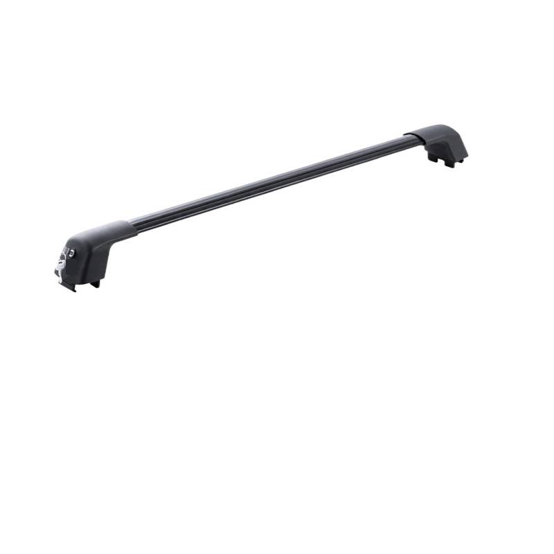 Dachträger-Querträger Querträger für Dachgepäckträger aus Aluminium, passend für geriffelte Seitenschienen ohne Lücke, Verstellbarer Querträger mit Schloss. Stahldachgepäckträger(120cm) von KWEZ