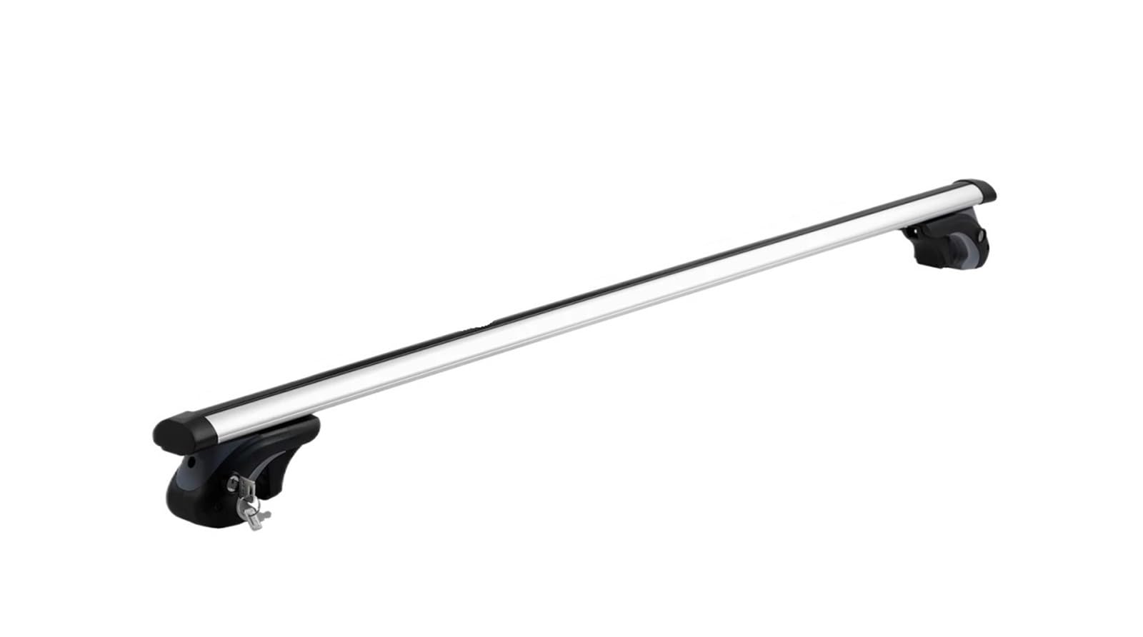 Dachträger-Querträger Universelle Querträger für Dachgepäckträger, passend für erhöhte Seitenschienen, Tragkraft 90 kg, verstellbare Querträger. Stahldachgepäckträger(123cm) von KWEZ
