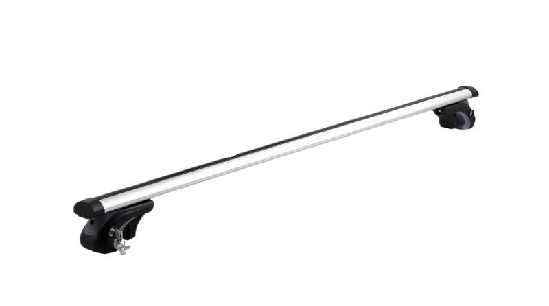 Dachträger-Querträger Universelle Querträger für Dachgepäckträger, passend für erhöhte Seitenschienen, Tragkraft 90 kg, verstellbare Querträger. Stahldachgepäckträger(123cm) von KWEZ