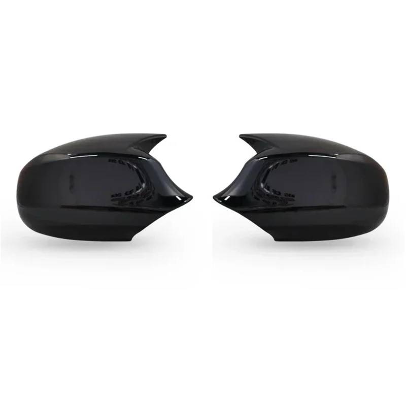 Ersatz-Abdeckungen für die Seitenspiegel der Rückspiegel, passend für BMW E90 E91 E92 E93 E81 E87 E82 E88 3er-Reihe.(ABS Black) von KWEZ
