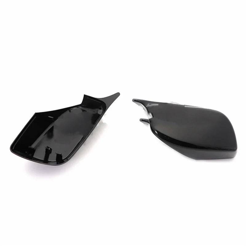 Passend für BMW 5er E60 E61 525i 528i 528xi 530i 530d. Seitenrückspiegelabdeckung aus Carbonfaser in leuchtendem Schwarz.(Bright black-2pcs) von KWEZ
