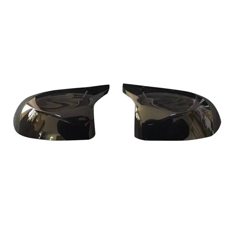 Passend für BMW X3 X4 X5 X6 2014 2015 2016 2017 2018 Rückspiegelabdeckung F25 F26 F15 F16.(1 pair black) von KWEZ