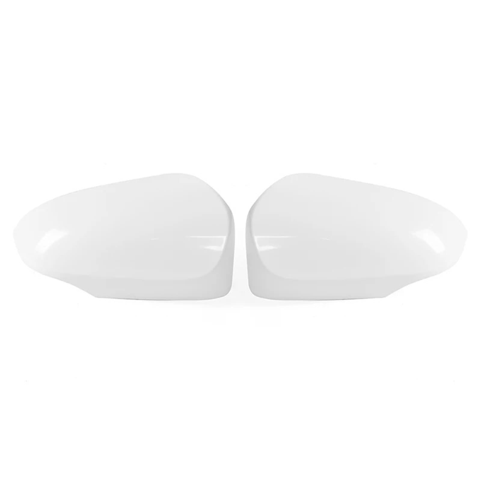 Passend für Toyota Corolla 2014 2015 2016 2017 2018. Gehäuse der Rückspiegelabdeckung. Glänzend weiße Seitenspiegelkappen.(1 Pair) von KWEZ