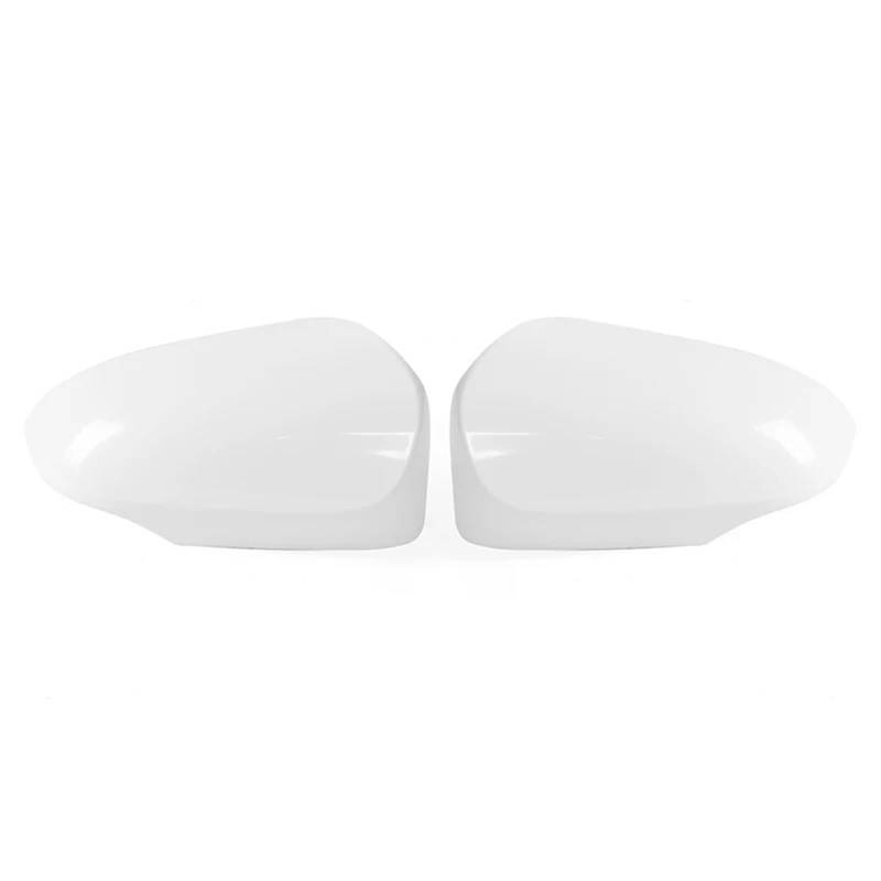 Passend für Toyota Corolla 2014 2015 2016 2017 2018. Gehäuse der Rückspiegelabdeckung. Glänzend weiße Seitenspiegelkappen.(1 Pair) von KWEZ