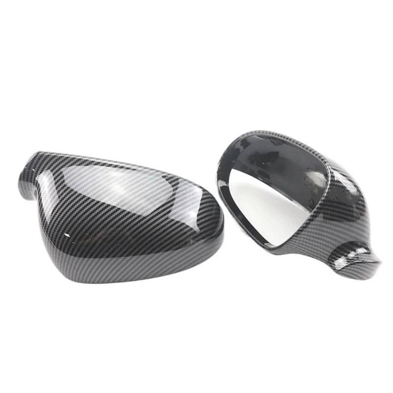 Passend für VW, passend für Golf 5 6 Plus, passend für Jetta MK5, passend für Passat B5.5 B6, Ersatzkappe für Seitenspiegelabdeckung in Karbonfaseroptik(Carbon Fiber Look) von KWEZ