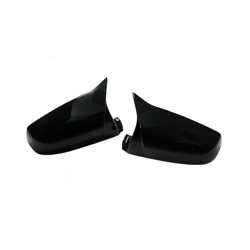 Rückspiegel-Abdeckkappen mit Karbonfaser-Muster, passend für BMW 5 6 7 E60 E61 F07 F06 F10 F11 E63.(Black One Pair) von KWEZ