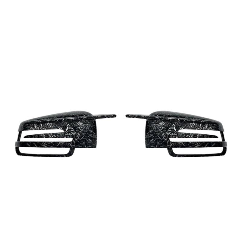 Seitenspiegelkappenabdeckungen passend für Mercedes Benz W176 W246 W212 W204 C117 X156 X204 W221 C218 ABCES CLA GLA GLK-Klasse.(Forged Carbon Look) von KWEZ