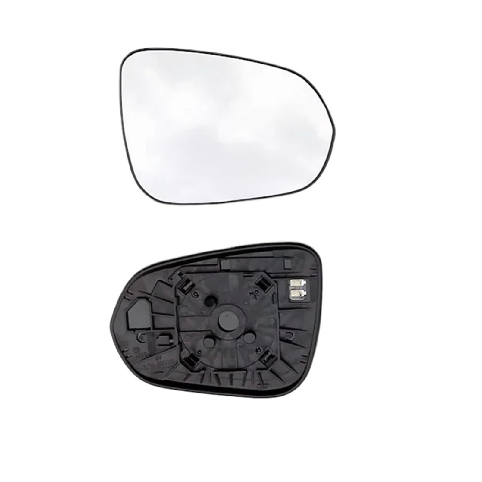 Seitenspiegelteile passend für Lexus RX 2016–2020 NX, Abdeckung, Lampenrahmen, untere Halterleuchten.(Heated Glass Right) von KWEZ
