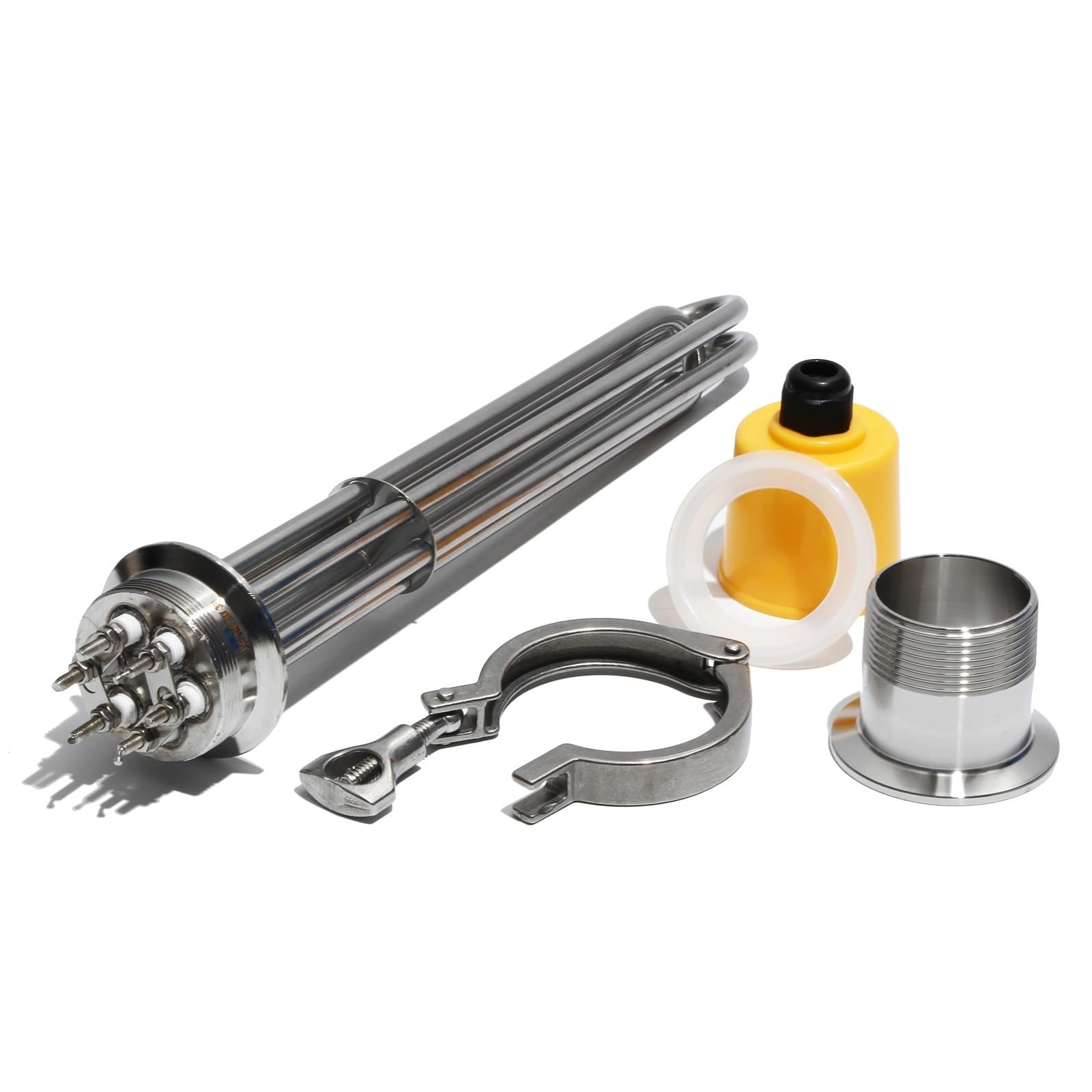 1 Stück Heizelement for Klemme 2" Wird for Wasserdestilliergeräte oder Heimbierausrüstung verwendet(Black,220V_3KW 190L 304SS) von KWWEWEB