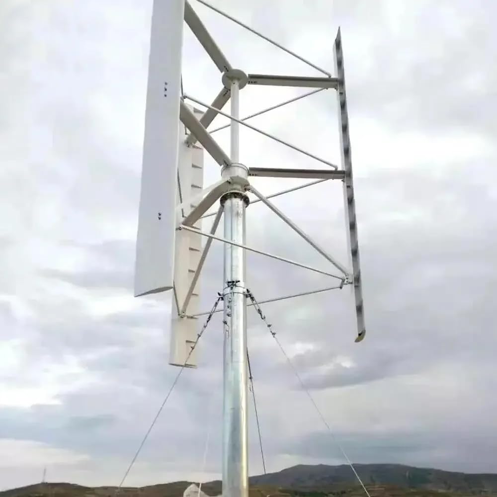 KX-ENERGY 6000W Vertikale Windkraftanlage Komplettset 96V 110V 220V 380V Geräuscharm Permanent Magnet Generator Windrad Savonius Windräder für Ergänzendes Photovoltaikanlage KX-ENERGY 6000W Vertikale Windkraftanlage Komplettset 96V 110V 220V 380V Geräuscharm Permanent Magnet Generator Windrad Savonius Windräder für Ergänzendes Photovoltaikanlage von KX-ENERGIE