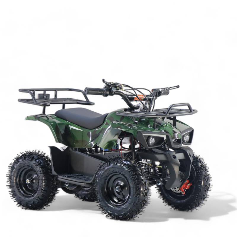 KXD ATV M8 1000W 25km/h 36V Elektroquad Kinderquad Mini-ATV Pocket Quad Sportquad Funsport Freizeitfahrzeug Elektrofahrzeug Offroad Kinder-Quad Enduro Geländequad Camouflage grün von KXD