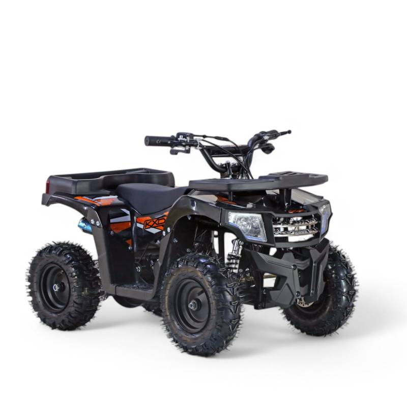 KXD M4 6" 49ccm 2T Quad Mini ATV Miniquad Benzinmotor Kinderquad Kinder Enduro Pocketquad Sportquad Jugendliche Freizeitfahrzeuge kid Erwachsene Funsport Orange von KXD