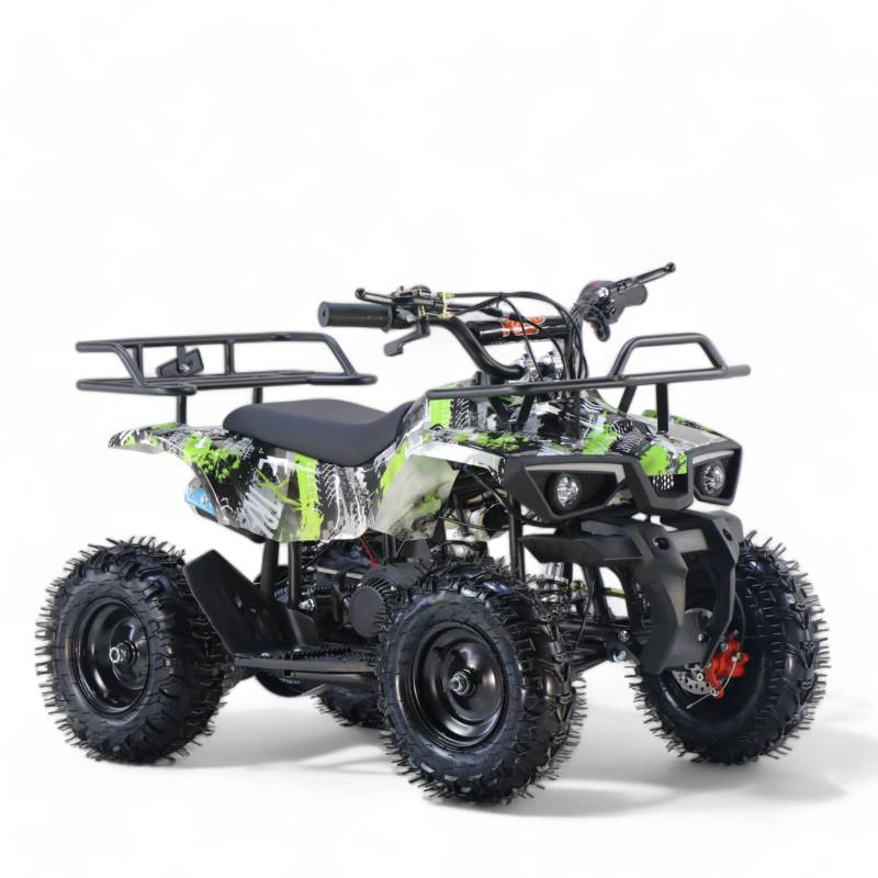 KXD M8 E-Starter 6" 49ccm 2T Quad Mini ATV Miniquad Benzinmotor Kinderquad Kinder Enduro Pocketquad Camouflage grün von KXD