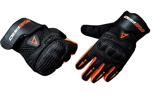 KXD Pro motorrad handschuhe, touchscreen motorradhandschuhe für motorradrennen mountainbike motorcross und andere outdoor sportarten aktivitäten handschuhe atmungsaktiv motocross rutschfeste XS Orange von KXD