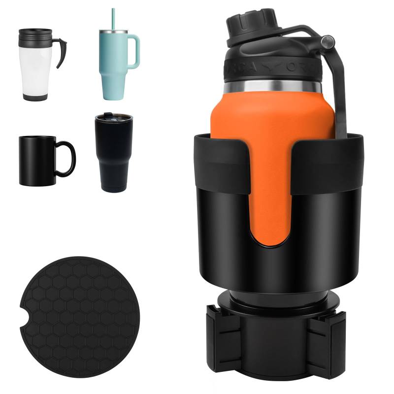 KXVXXV Auto Getränkehalter Expander Auto Becherhalter Auto Flaschenhalter Universeller Cup Holder Car Auto Wasserflaschenhalter mit Verstellbarer Basis von KXVXXV