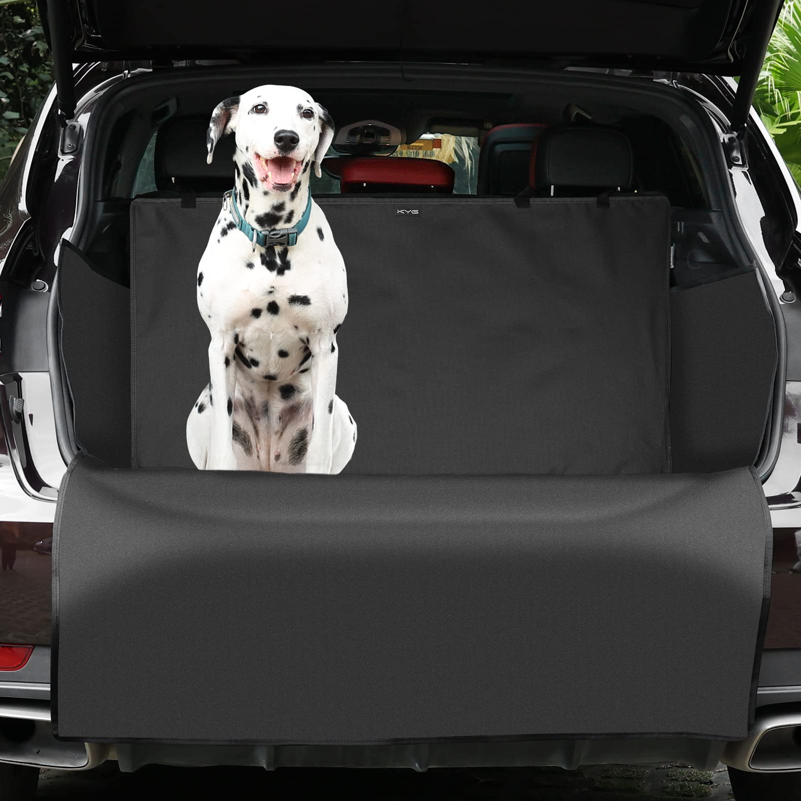 KYG Abdeckplane für Kofferraum Auto Futter für Haustiere copribaule Wasserdicht Sitzbezug Universal hinten mit Seitenschutz Abdeckung Robuste Mehrzweck-Matte Schwarz KYG Abdeckplane für Kofferraum Auto Futter für Haustiere copribaule Wasserdicht Sitzbezug Universal hinten mit Seitenschutz Abdeckung Robuste Mehrzweck-Matte Schwarz von KYG