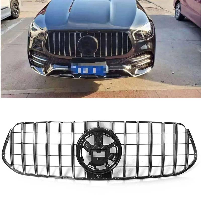KYHATS Auto Grill, für Mercedes Benz GLE-Class W167 2020-2023 Sport Kühlergrille, Front Bumper Grille, Sport Performance Kühlergrill,B-Silver von KYHATS