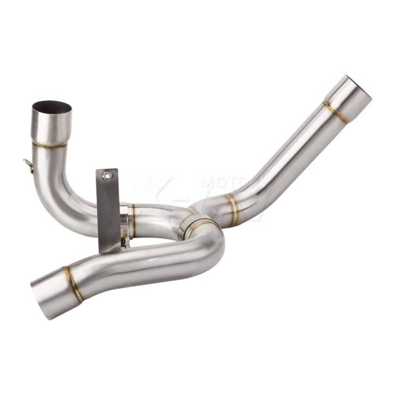 KYN for Ducati Multistrada 1200 / S 2010 2011 2012 2013 2014 Multistrada 1200 Slip-on Motorrad Auspuff Middle Link Pipe Abgaskrümmer Verbindungsrohrsystem von KYN