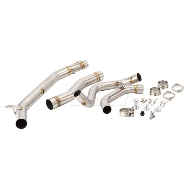 KYN for Honda CRF1000L Africa Twin 2016 2017 2018 2019, CRF1000 L Africa Twin Adventure Sports 2018-2019 Motorrad Auspuff Middle Link Pipe Abgaskrümmer Verbindungsrohrsystem von KYN