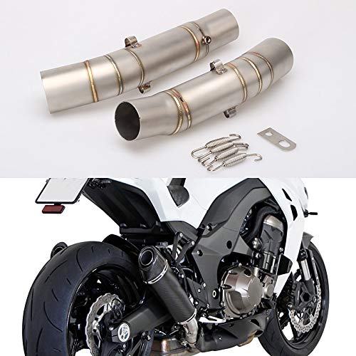 KYN for Kawasaki Z1000 Z 1000 2010 2011 2012-2014 Slip-on Motorrad Auspuff Middle Link Pipe Abgaskrümmer Verbindungsrohrsystem (Edelstahl) von KYN