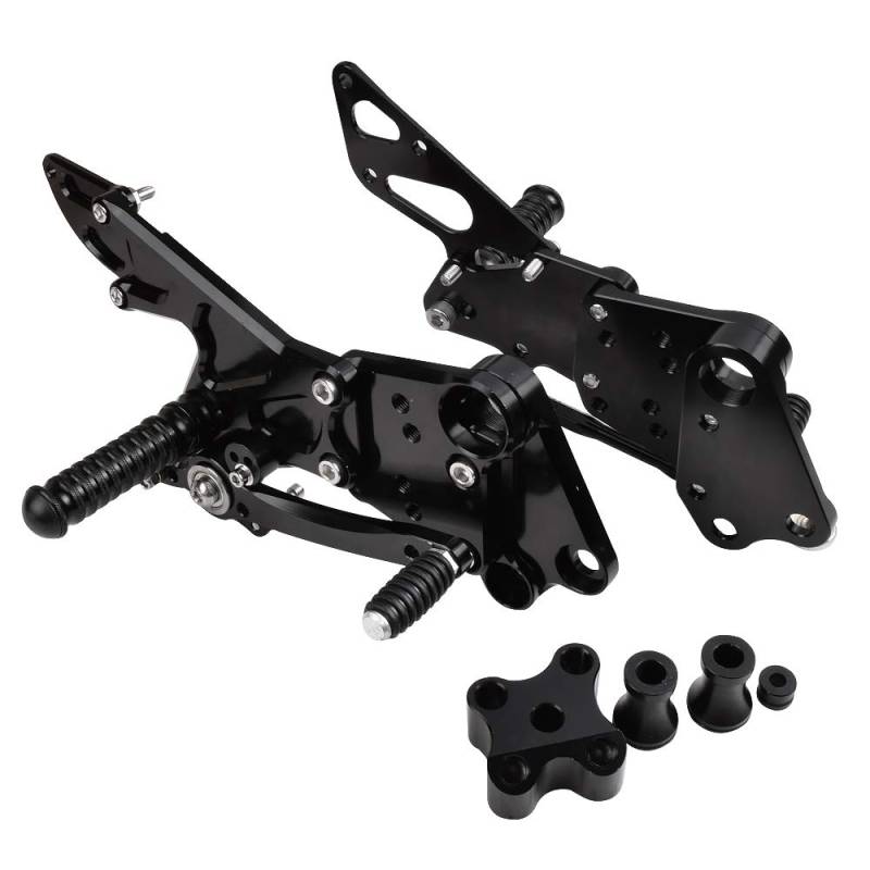 for KTM Duke 390 200 125 2014 2015 2016 2017 2018 2019 RC390 Duke 125 390 Motorrad Verstellbare Rückensätze Fußrasten Fahrerfußstütze Fußstützenpedal (Schwarz) von KYN