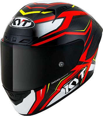 KYT NZ-Race Carbon Stride, Integralhelm - Rot/Weiß/Schwarz - XXL von KYT